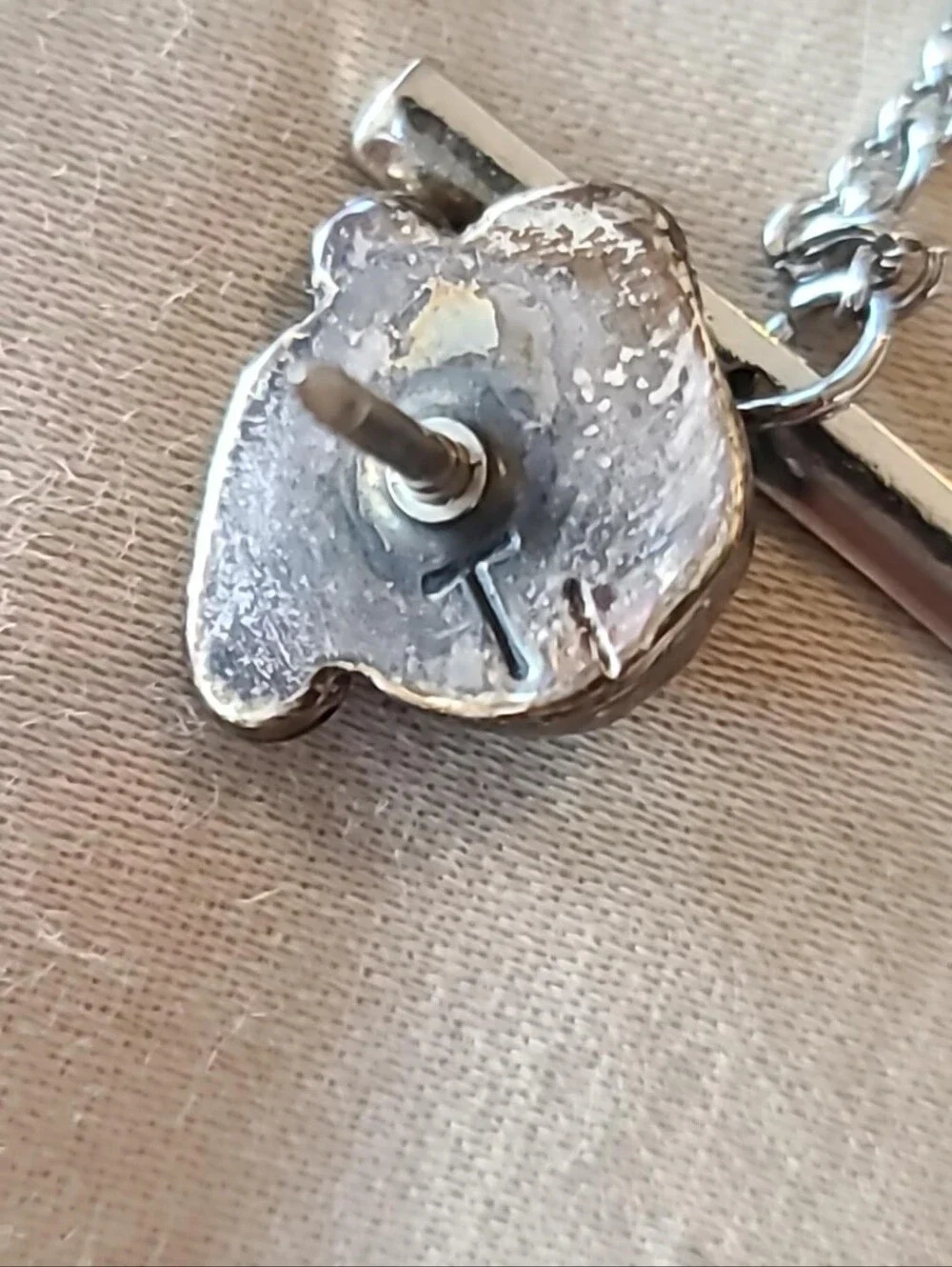 $165 Navajo Artisan Toney Toledo of Santa Fe Circa 1970-80's Turquoise Tie Tack!